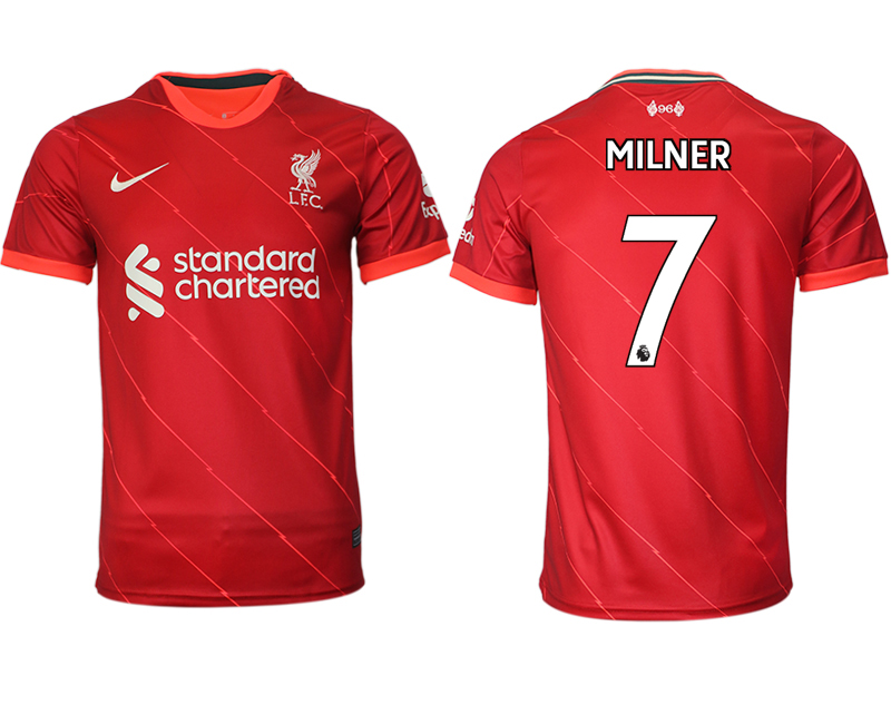 Men 2021-2022 Club Liverpool home aaa version red #7 Soccer Jersey->liverpool jersey->Soccer Club Jersey